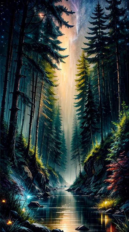 00092-3358542580-High quality, Ultra high definition, 8k, hdr, masterpiece, volumetric lighting, Beautiful, forest, water, stars, foggy, fireflie.png